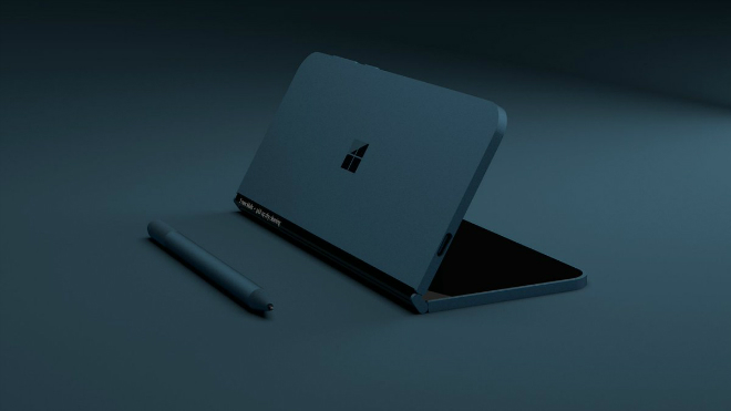 NÓNG: Xuất hiện điện thoại màn hình gấp như laptop